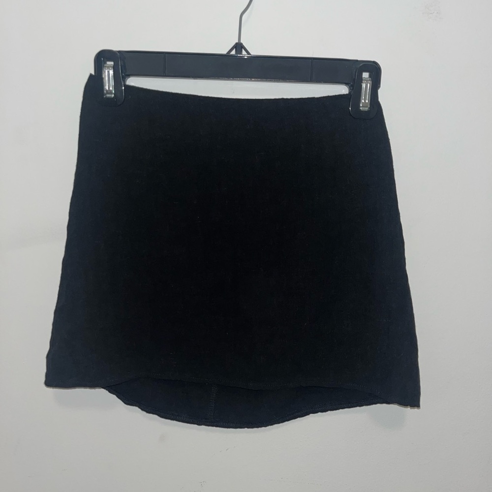 Princess polly black basic mini skirt